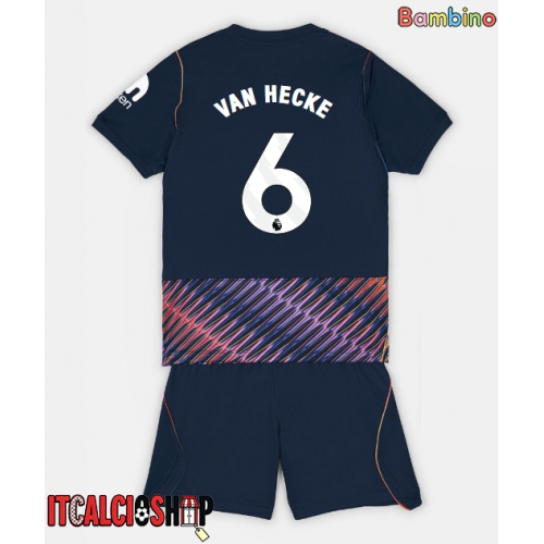 Tottenham Hotspur Jan Paul van Hecke #6 Seconda Maglia Bambino 2026-27 Manica Corta (+ Pantaloni corti)
